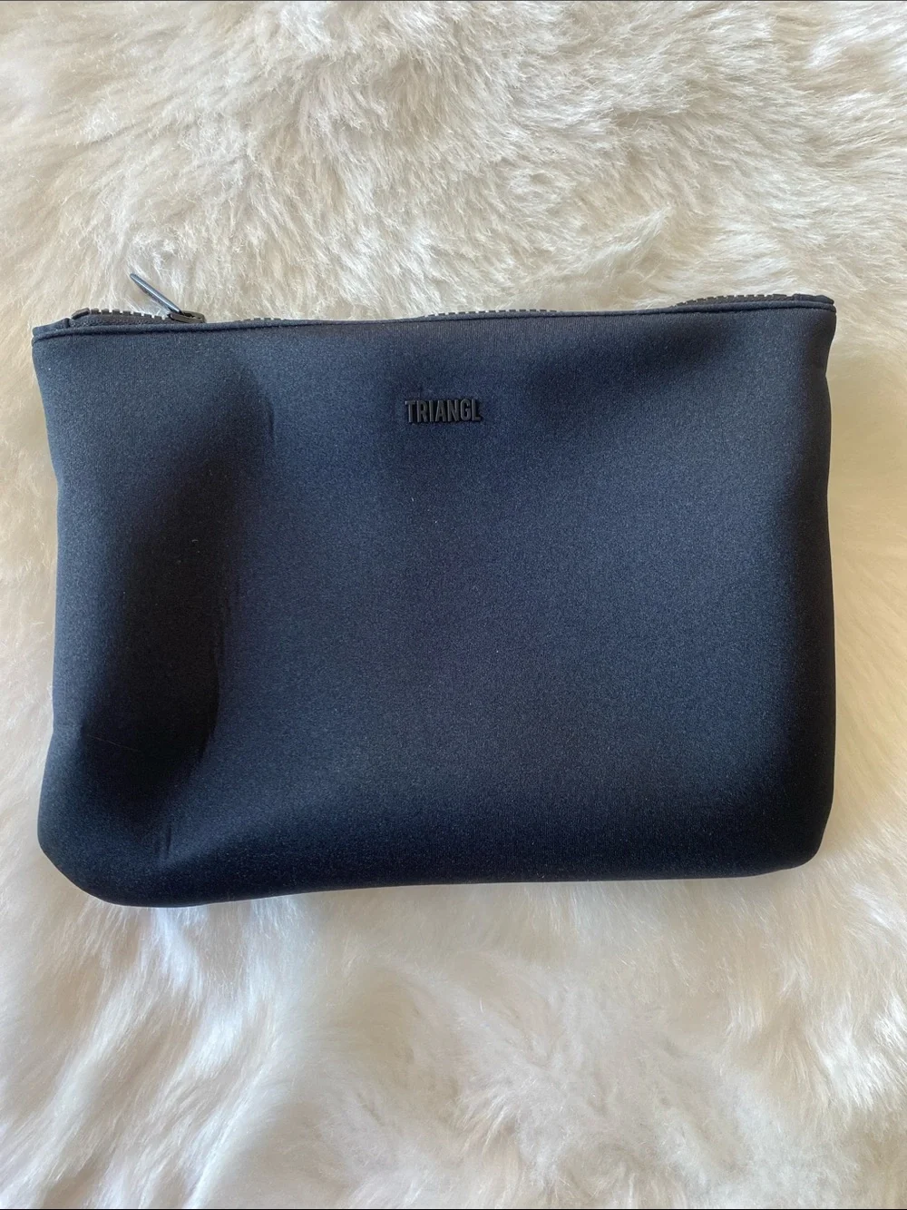 triangl swimwear Black Neoprene Zip Pouch
